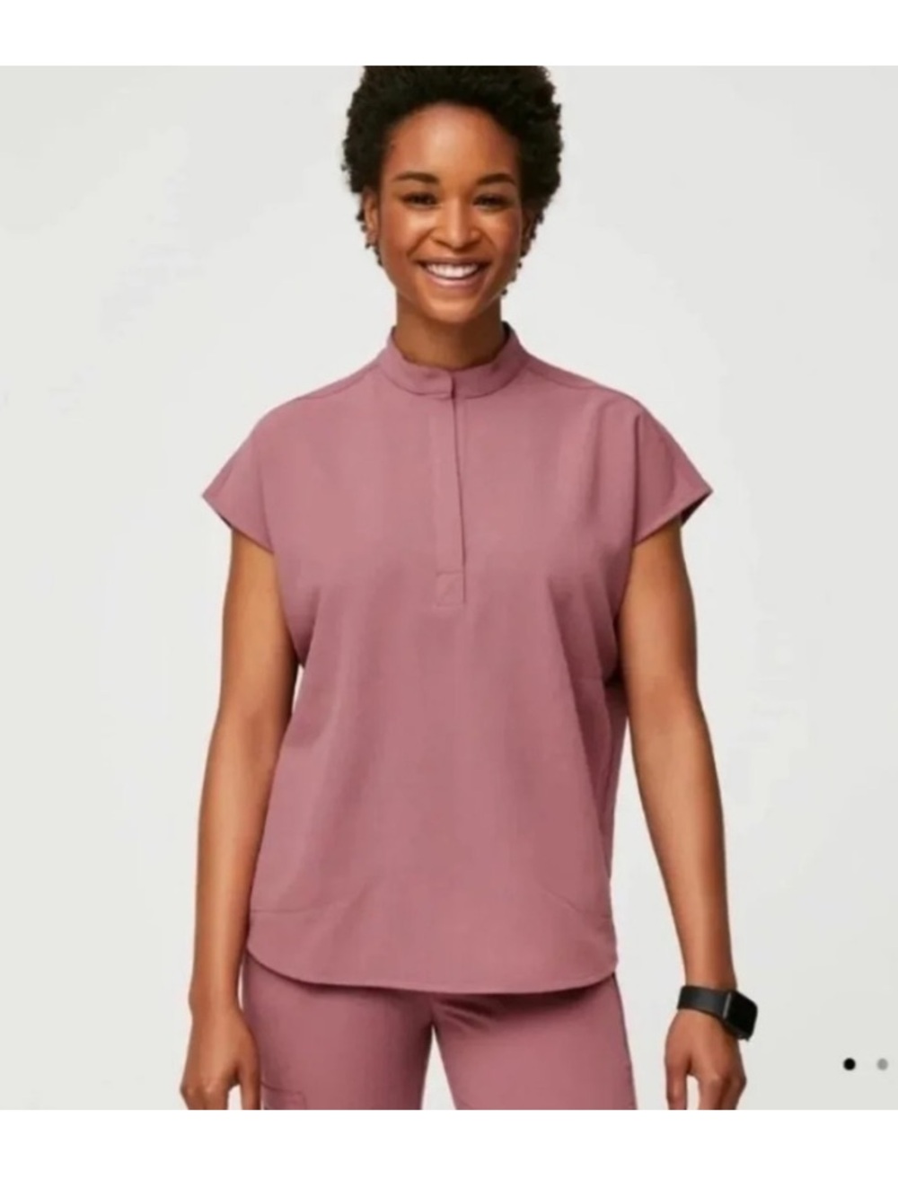 Figs Scrubs Set Qua Joggers Pants XXL Petite Rafaela Scrubs Top XXL Mauve - Picture 4 of 16